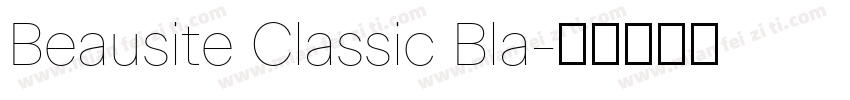 Beausite Classic Bla字体转换